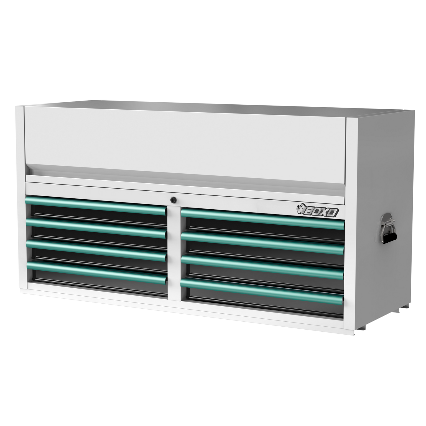 BOXO 53" 8 Drawer Top Box with Drawer Trim Pack - White Body with Trim Colour Options