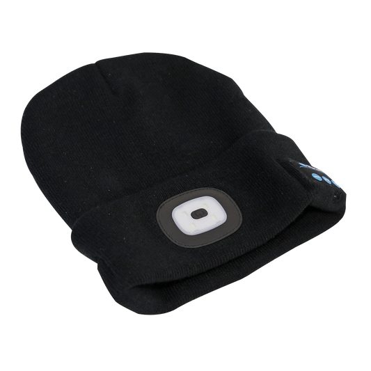 Rechargeable USB Beanie Hat with Wireless Headphones 1W SMD LED