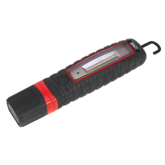 Rechargeable 360° Inspection Light 8W & 3W SMD LED - Black