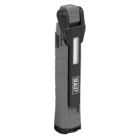 Rechargeable 360° Inspection Light 10W & 2 x 4W SMD LED - Grey