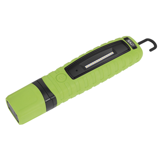 Rechargeable 360° Inspection Light 8W & 3W SMD LED - Green