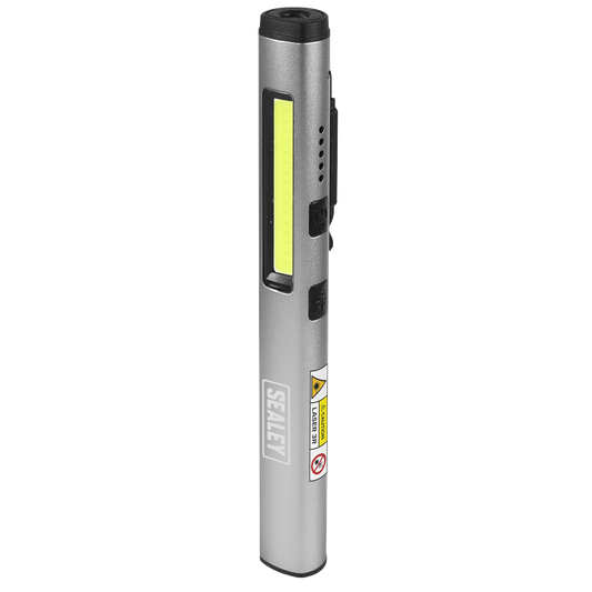 Rechargeable UV Penlight Torch with Laser Pointer 5W COB & 3W SMD LED