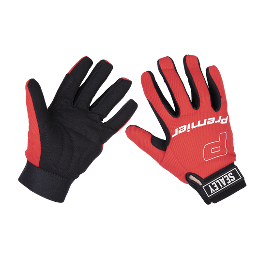 Premier Mechanic's Gloves Padded Palm (9) - Large Pair