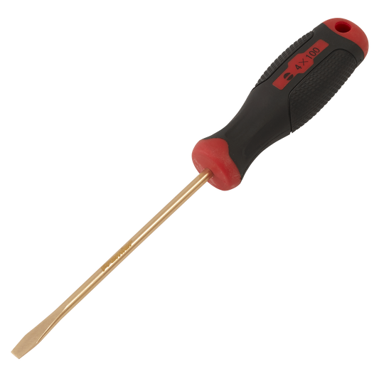 Screwdriver Slotted 4 x 100mm - Non-Sparking