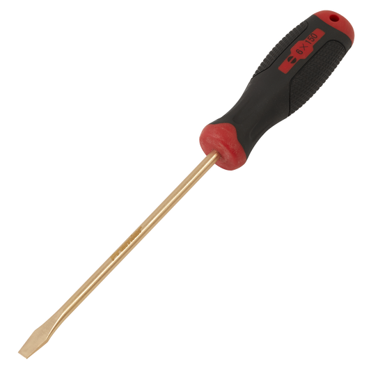 Non-Sparking Slotted Screwdriver 6 x 150mm