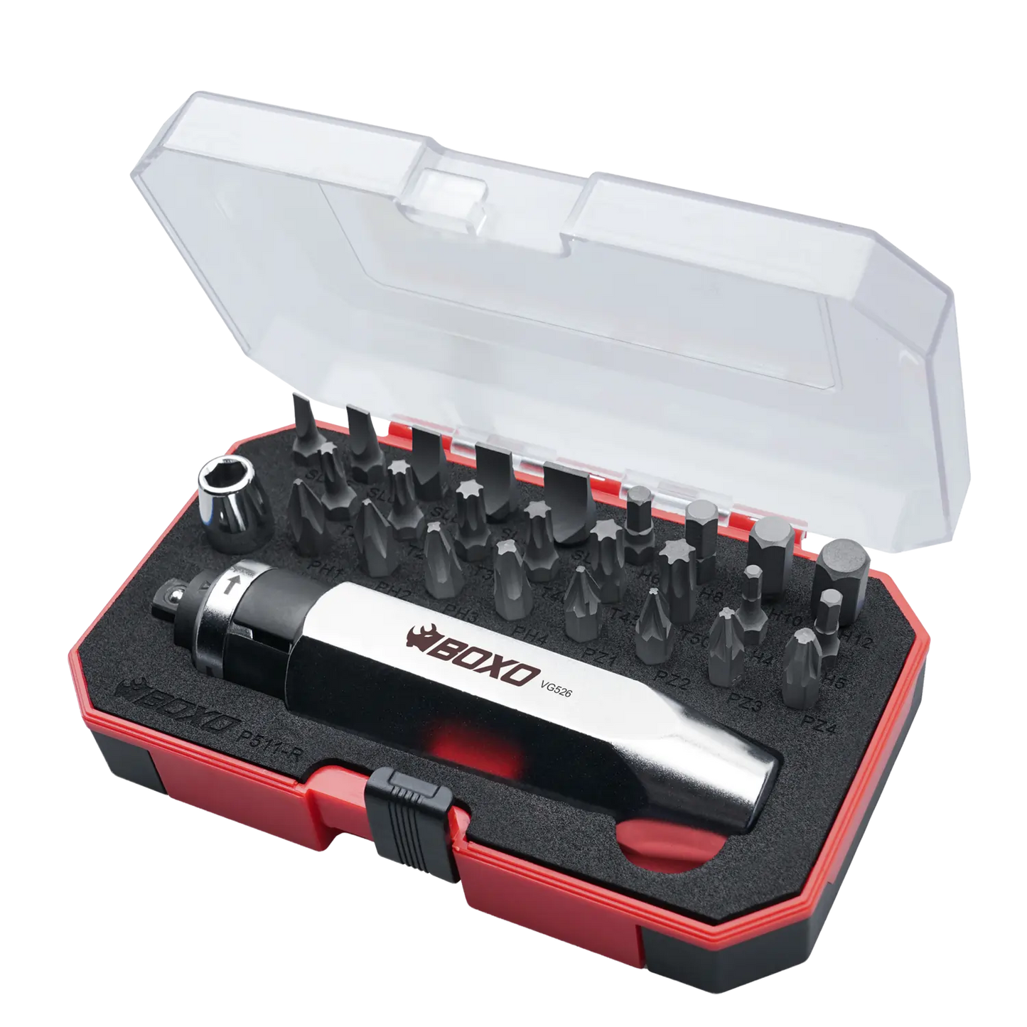 BOXO 27Pc 3/8" Impact Driver & Bit Set