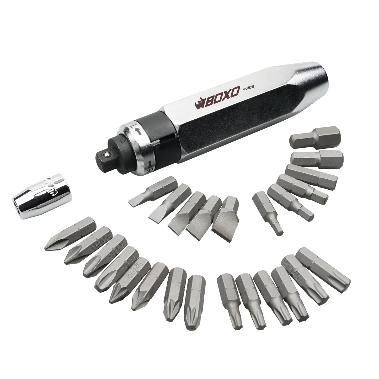 BOXO 27Pc 3/8" Impact Driver & Bit Set