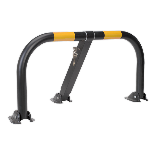 Triple Leg Parking Barrier with Integral Lock