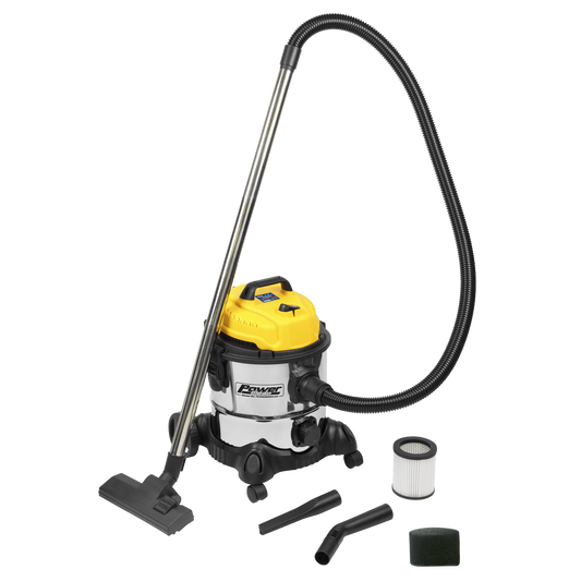 20L Vacuum Cleaner Wet & Dry Stainless Drum 1200W/110V