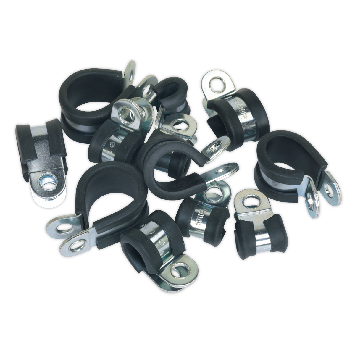 Rubber Lined P-Clip Assortment 60pc