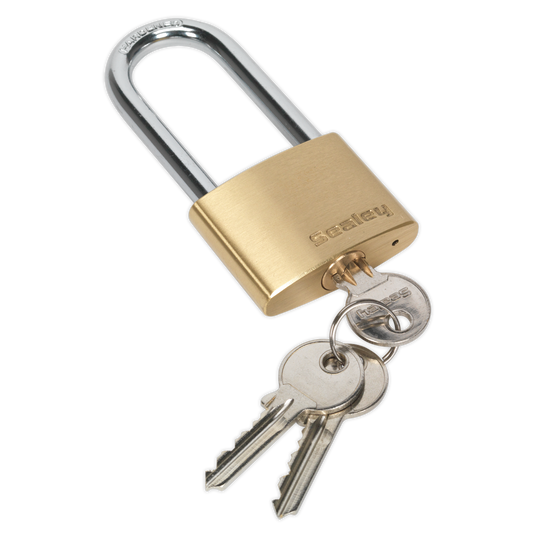 Brass Body Padlock Long Shackle 50mm