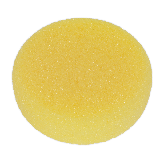 Hook-and-Loop Buffing & Polishing Foam Head 150 x 50mm - Yellow/Coarse