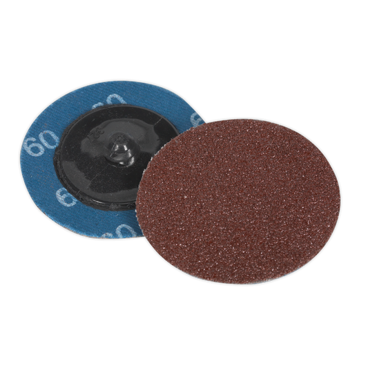 50mm Quick Change Sanding Disc 60Grit - Pack of 10