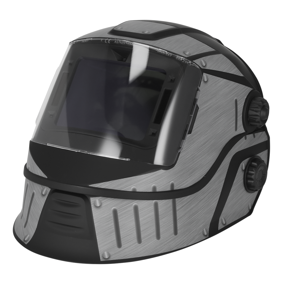 Auto Darkening Solar Powered Flip-Up Welding Helmet Shade 9-13
