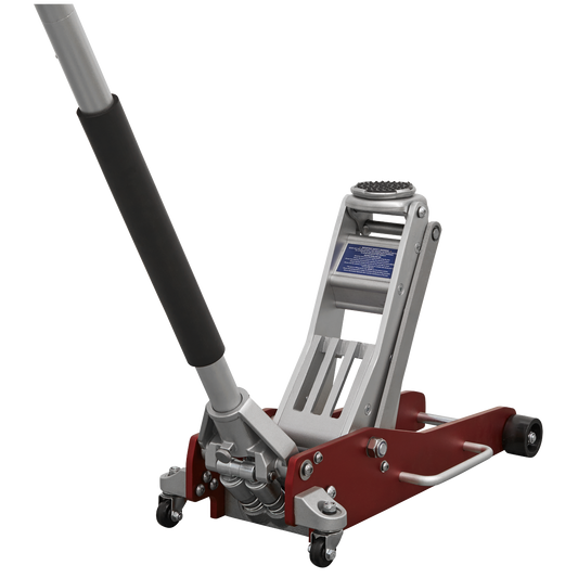 Premier Low Profile Aluminium Trolley Jack with Rocket Lift 2.5 Tonne