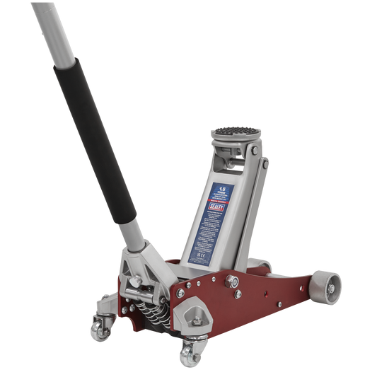 Aluminium/Steel Trolley Jack with Rocket Lift 1.5 Tonne