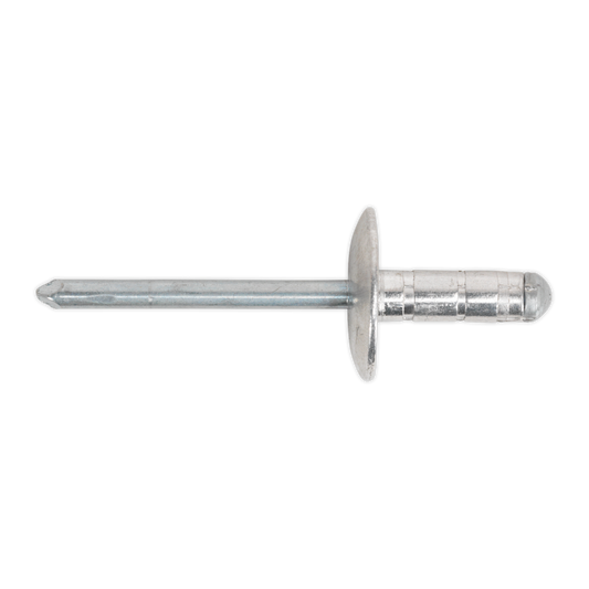 Aluminium Multi-Grip Large Flange Rivet 4.8 x 27mm - Pack of 100