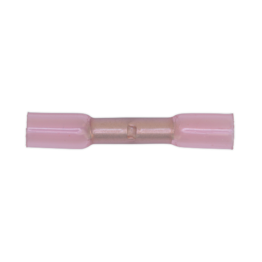 Heat Shrink Butt Connector Terminal 4.8mm, Red - Pack of 50