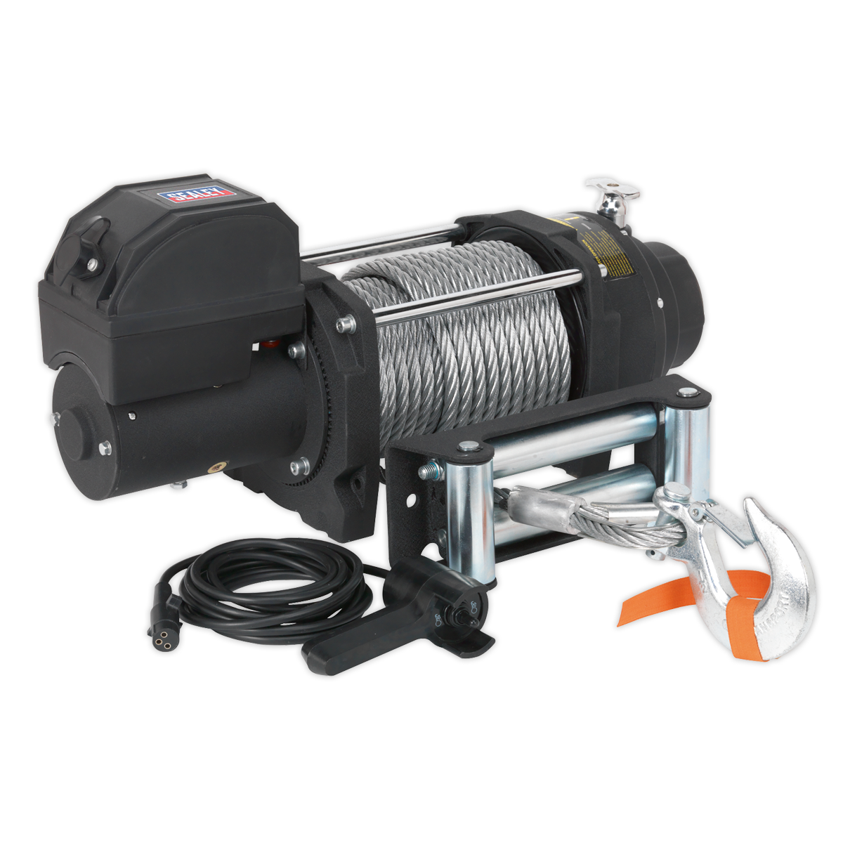 Premier Industrial Recovery Winch 8180kg (18000lb) Line Pull 12V