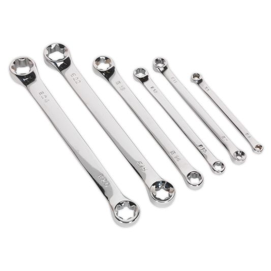 Siegen TRX-Star* Double End Spanner Set 6pc