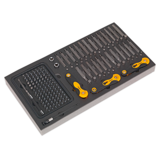 Siegen Specialised Bit Set & Folding Hex Keys with Tool Tray 192pc