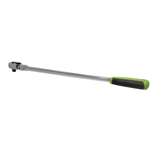 Siegen Extra-Long Flexi-Head Ratchet Wrench with Flip Reverse 3/8"Sq Drive