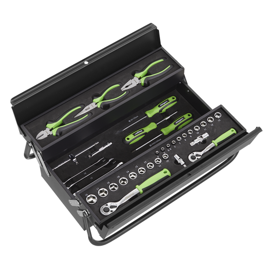 Siegen Cantilever Toolbox with Tool Kit 70pc