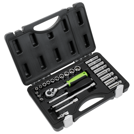 Siegen Socket Set 1/4"Sq Drive 26pc
