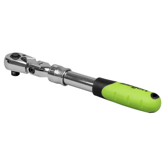Siegen Extendable Flexi-Head Ratchet Wrench 3/8"Sq Drive