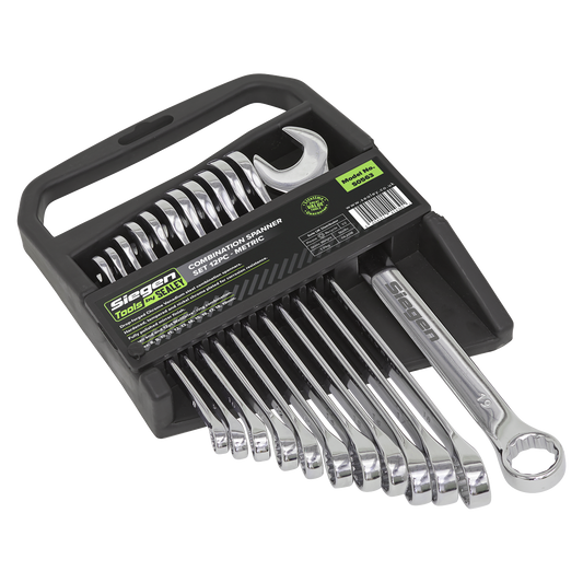 Siegen Combination Spanner Set 8-19mm 12pc