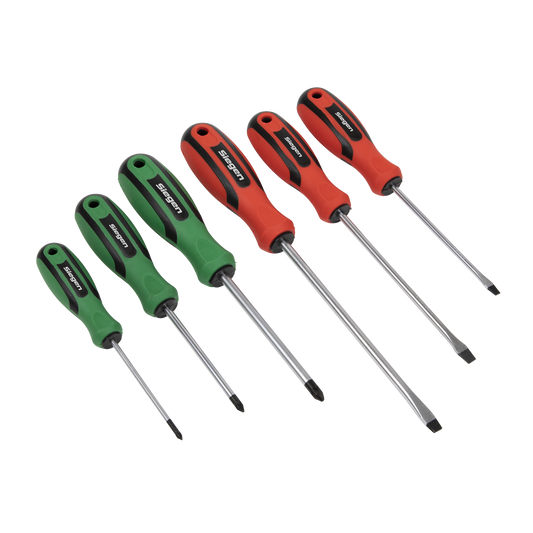 Siegen Soft Grip Screwdriver Set 6pc