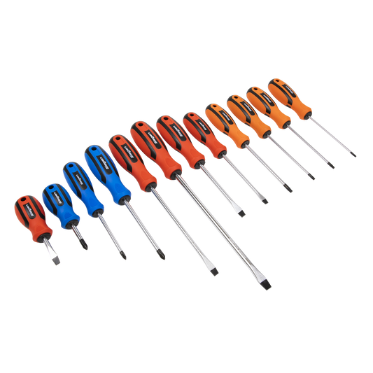 Siegen Soft Grip Screwdriver Set 12pc