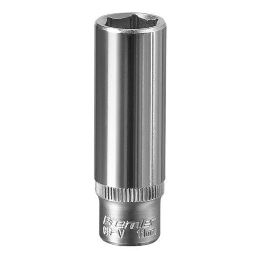 Premier Deep Socket 1/4"Sq Drive 11mm