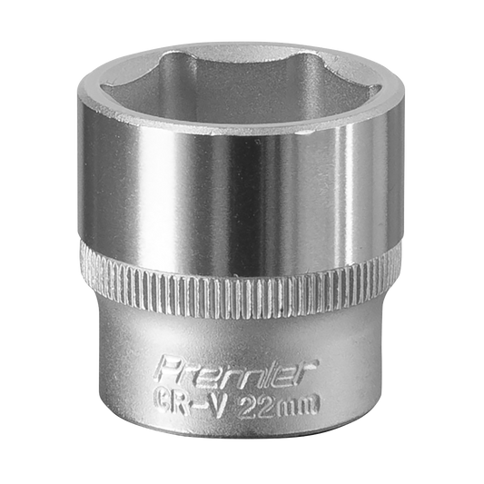 Premier Socket 3/8"Sq Drive 22mm