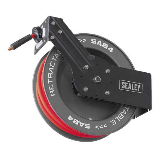 8m Retractable Rubber Air Hose with Steel Reel 10mm ID