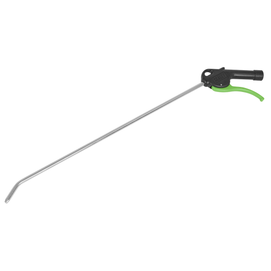 Air Blow Gun with Angled Lance Ø8mm 480mm with 1/4"BSP Air Inlet