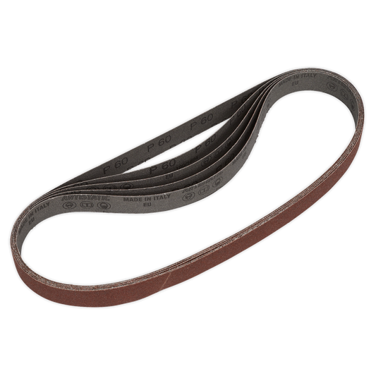 25 x 762mm Sanding Belt 60Grit - Pack of 5
