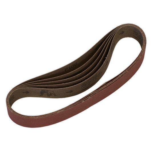 30 x 540mm Sanding Belt 100Grit - Pack of 5