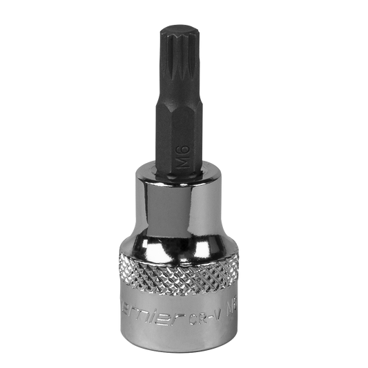 Premier Spline Socket Bit 3/8"Sq Drive M6
