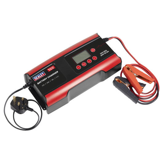 12/24V Compact Smart Battery Charger and Maintainer 25A