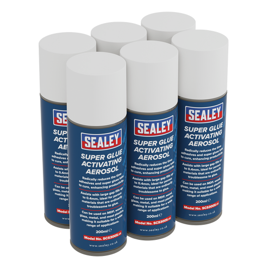 Super Glue Activating Aerosol 200ml - Pack of 6