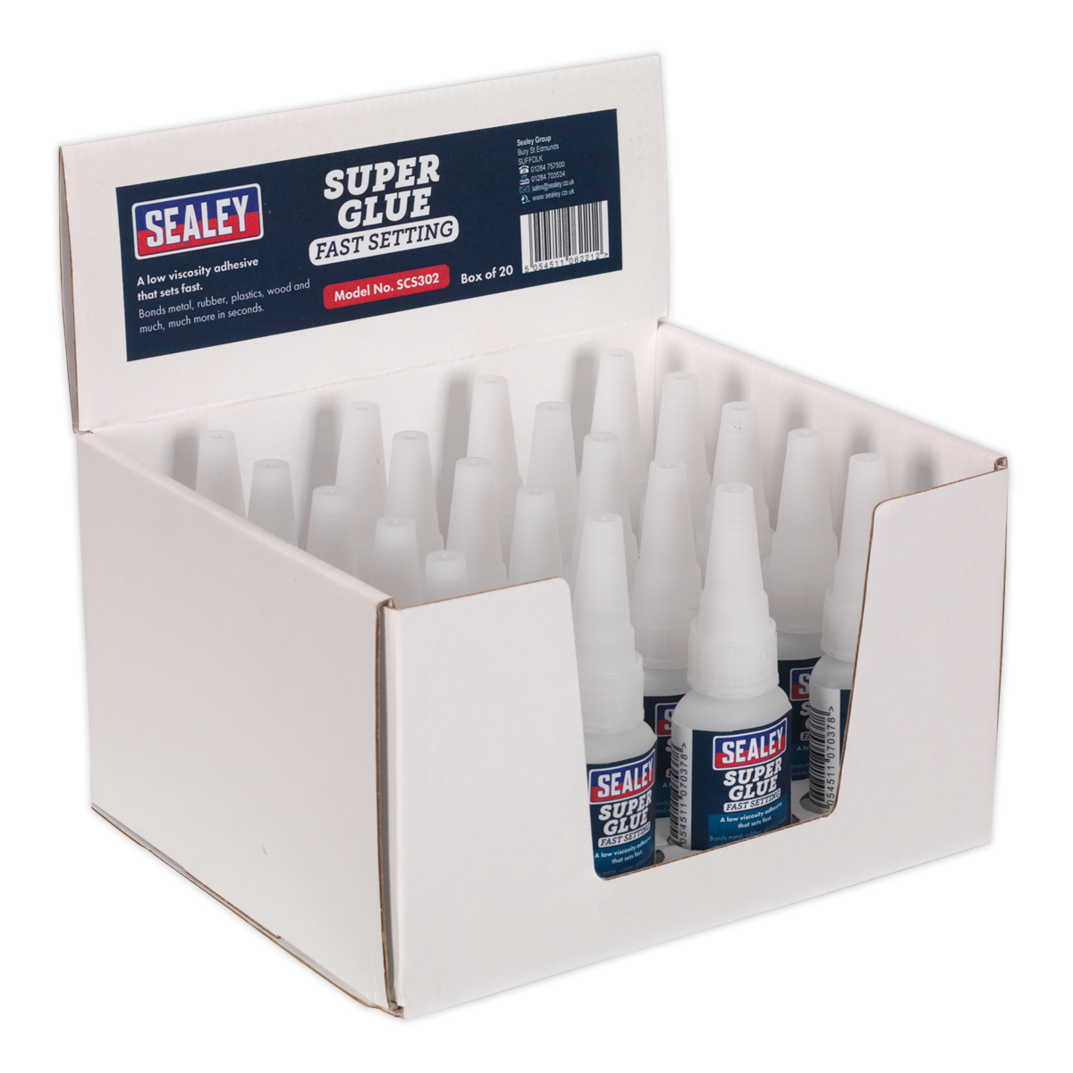 Fast Setting Super Glue 20g - Pack of 20