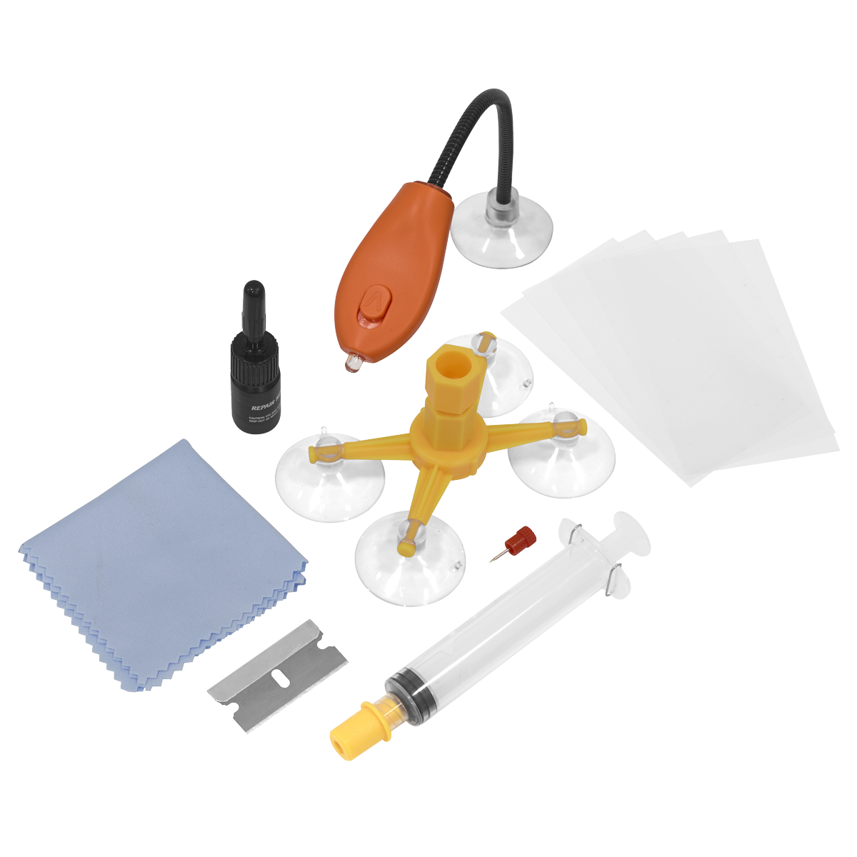 Windscreen Repair Kit with UV Light