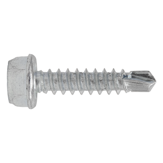 Zinc Plated Self-Drilling Hex Head Screw 4.2 x 19mm - Pack of 100