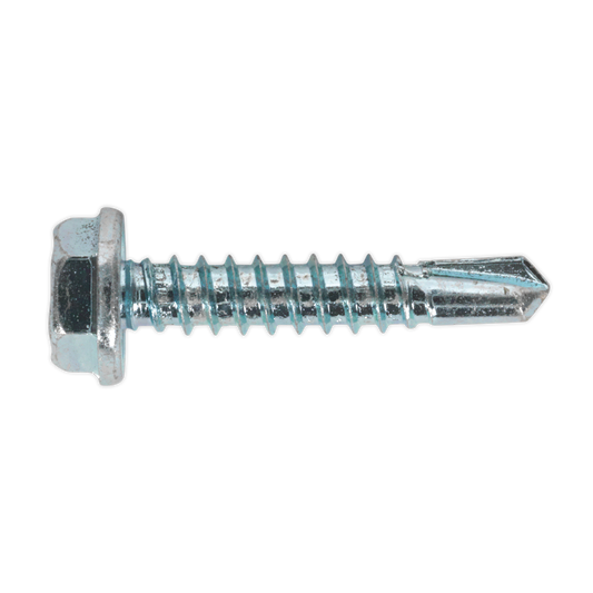 Zinc Plated Self-Drilling Hex Head Screw 4.8 x 25mm - Pack of 100