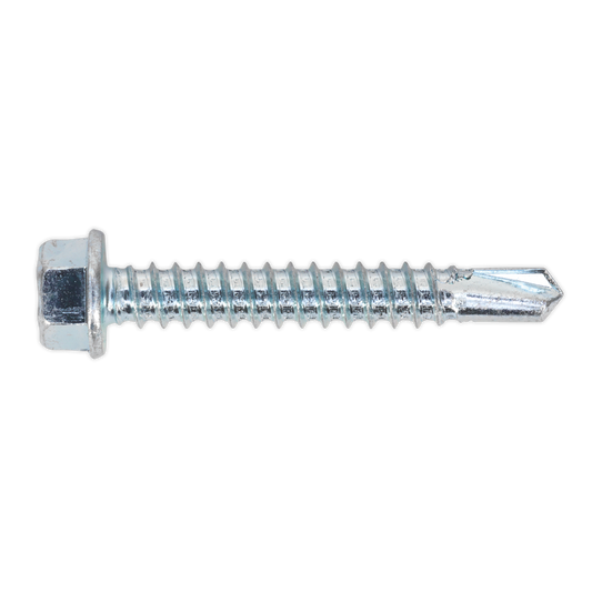 Zinc Plated Self-Drilling Hex Head Screw 5.5 x 38mm - Pack of 100