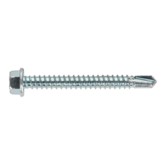 Zinc Plated Self-Drilling Hex Head Screw 5.5 x 50mm - Pack of 100