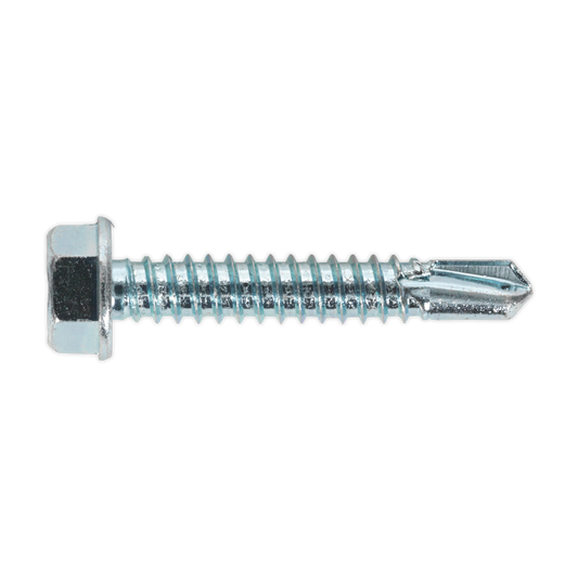 Zinc Plated Self-Drilling Hex Head Screw 6.3 x 38mm - Pack of 100