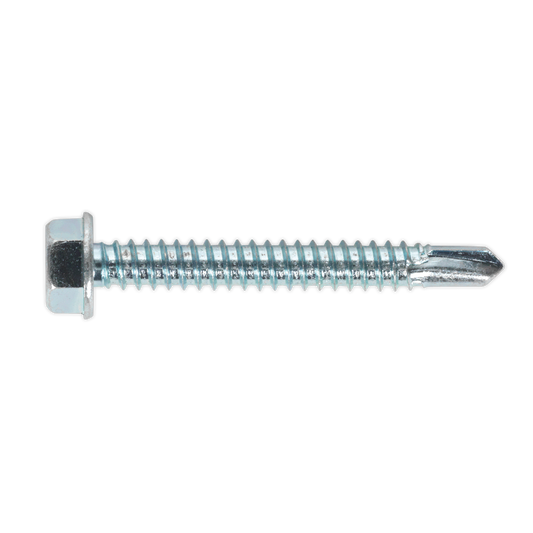 Zinc Plated Self-Drilling Hex Head Screw 6.3 x 50mm - Pack of 100