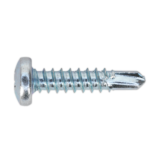 Zinc Plated Self-Drilling Pan Head Phillips Screw 4.2 x 19mm - Pack of 100